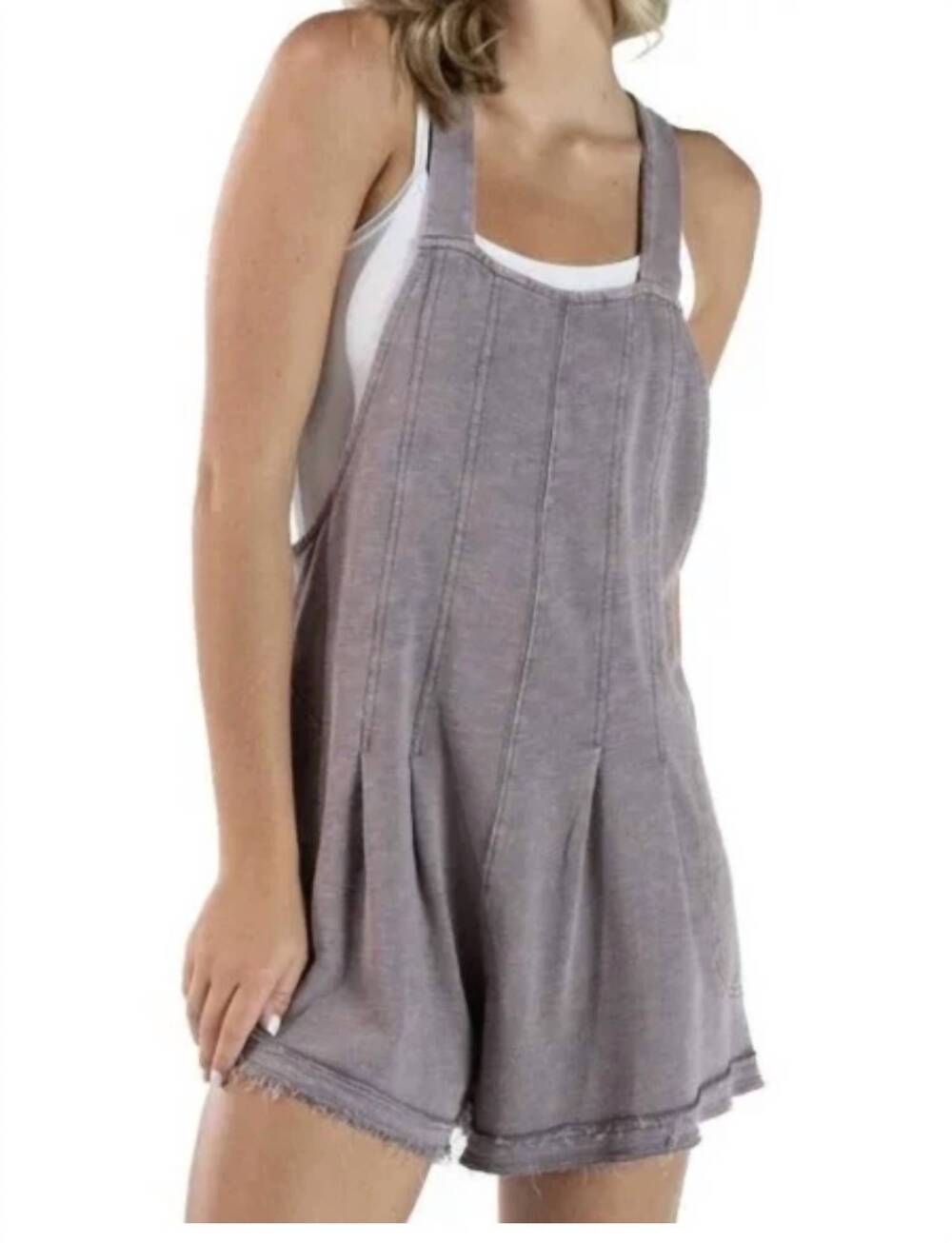 NEW SIMPLY SOUTHERN seabreeze stroll romper in dark grey